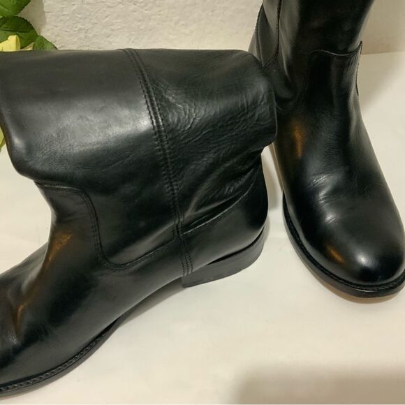Frye Melissa Button Tall Leather Riding Boots Equestrian Boot Womens 6 Black - Picture 16 of 16